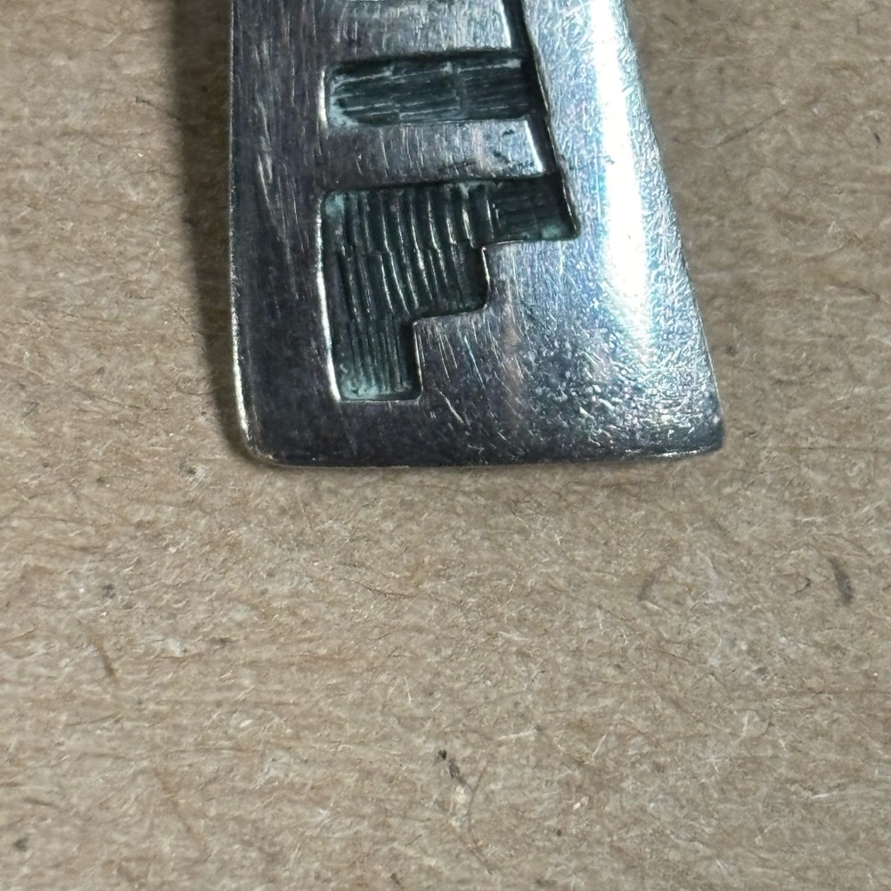 Vintage Hopi Sterling Silver Hallmarked Earrings - Picture 5 of 5